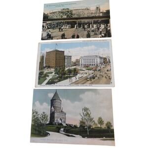 Postcards Vintage  c1915-1916 Cleveland Ohio Set of 3